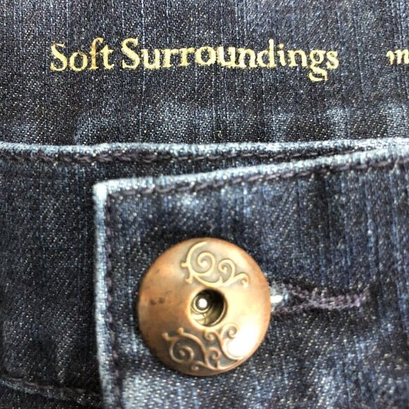 SOFT Surroundings Style 24996 Cotton Triple S Slim, Sculpt, Support Jeans Size 6 - Picture 5 of 7